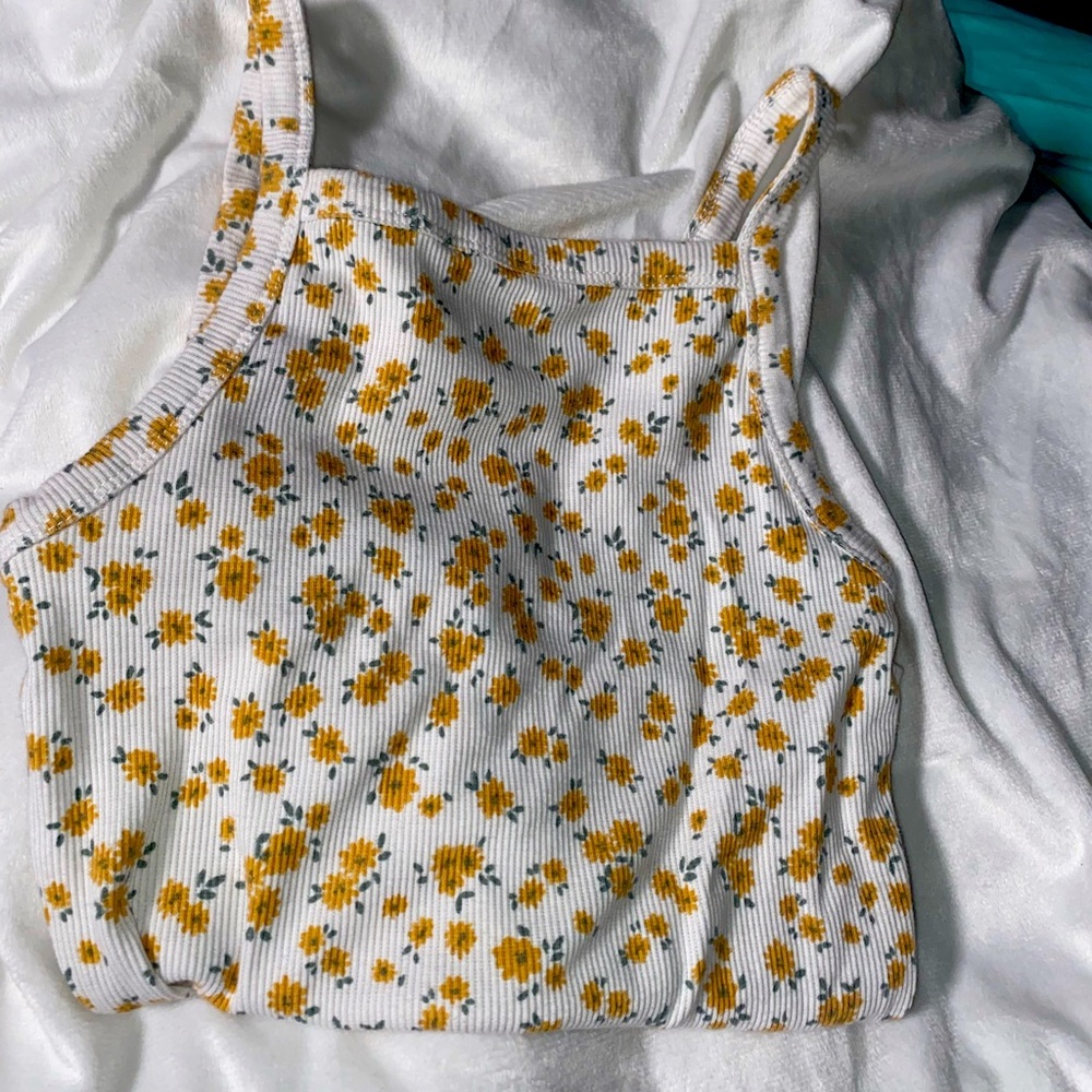 Flower crop top